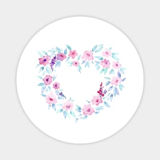 floral heart wreath Magnet